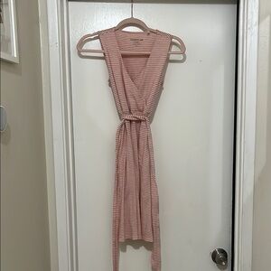 Toad&Co Blush Striped Midi Dress